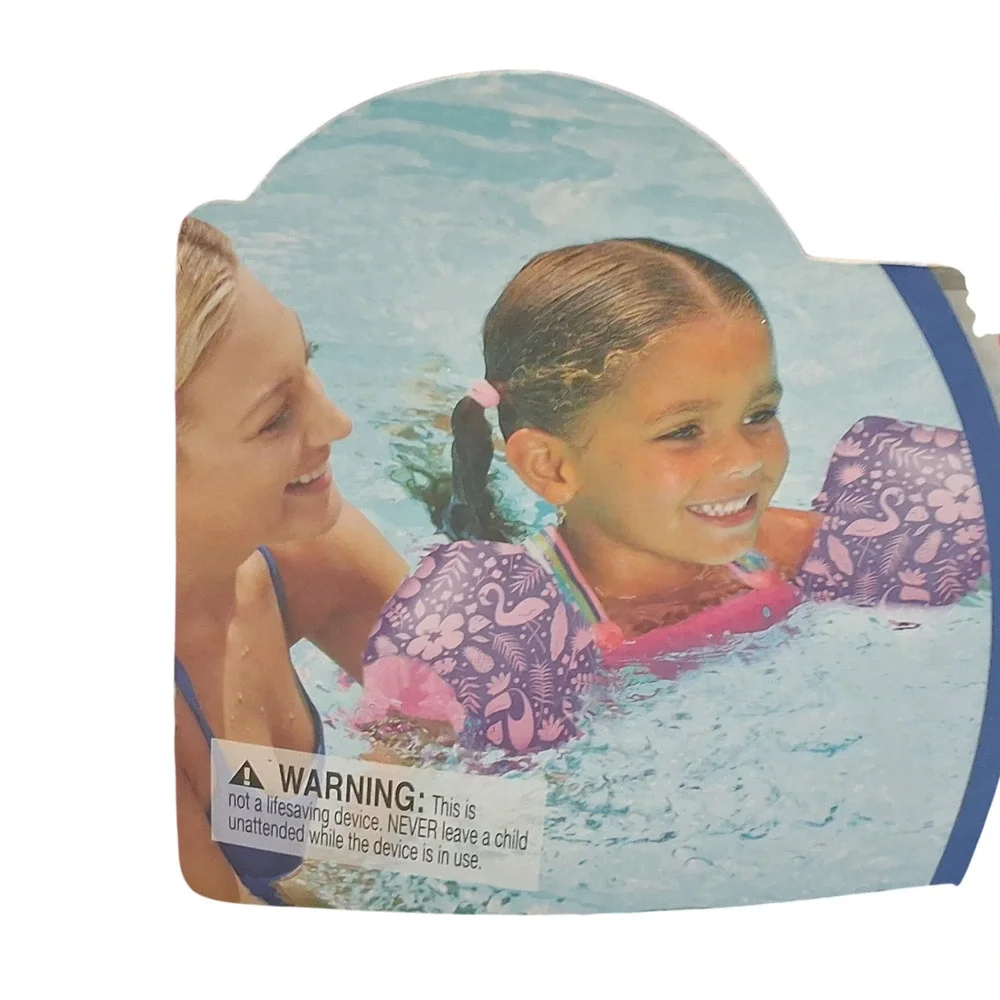 SwimSchool Ultra-Fit Tot Swimmer Float Level 3 Age 4-6 Years Pink 50LBS Max New